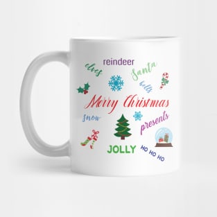 Fun Christmas Word Cloud Mug